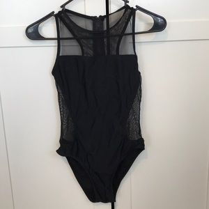 One piece mesh swimsuit